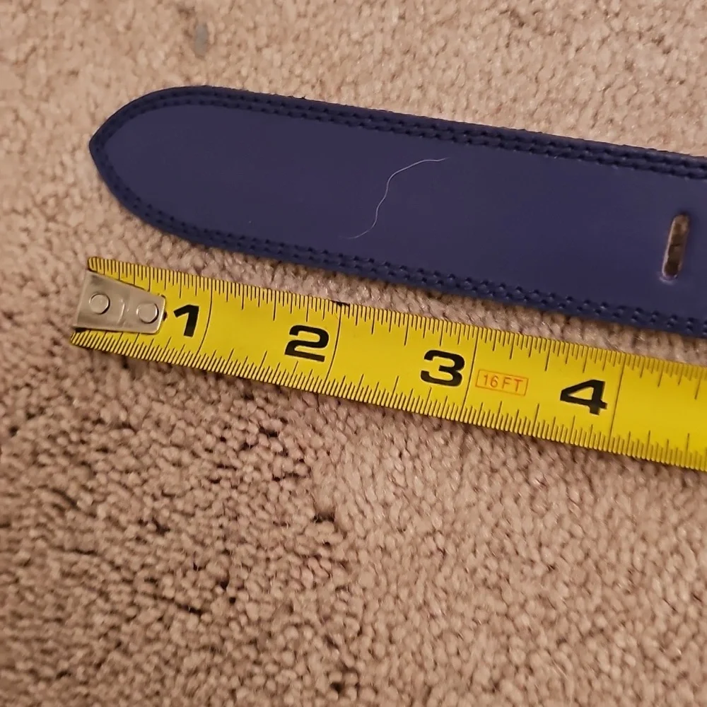 LEATHER PURPLE/PINK/WHITE BELT